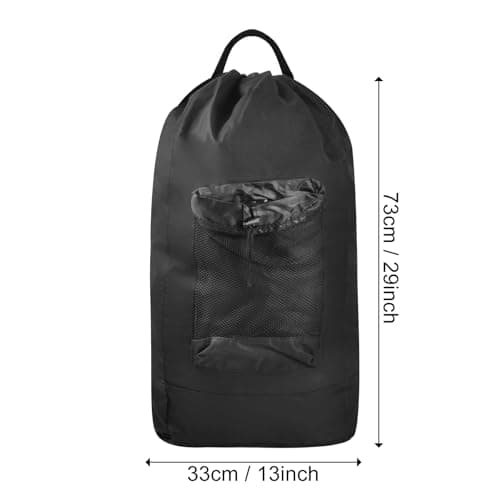 Laundry Bag Backpack, Extra Large Laundry Hamper Bag, Portable Travel Laundry Bags, Clothes Hamper bag with Shoulder Straps and Mesh Pocket, Dirty Clothes bags for Home College Apartment Laundromat — view 2