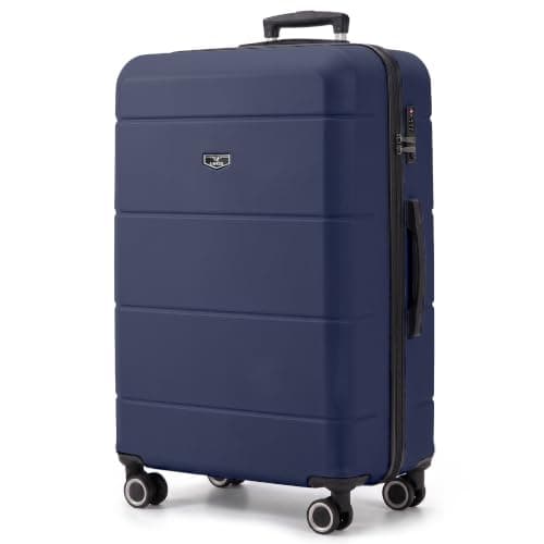 LUGG - Jetset 32 Inch Large Suitcase – Lightweight Hard Shell Luggage with TSA Lock – Water-Resistant ABS Spinner Suitcase – 4 Wheels – 86x58x31cm Travel Bag
