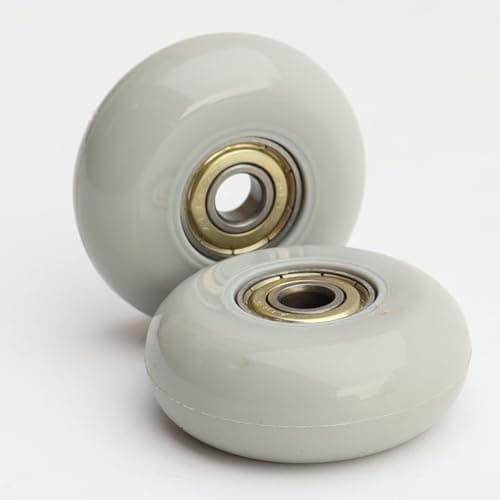 2 Pack 50x20mm Skate-style Luggage Replacement Wheels Suitcase Wheels For Luggage Repair White