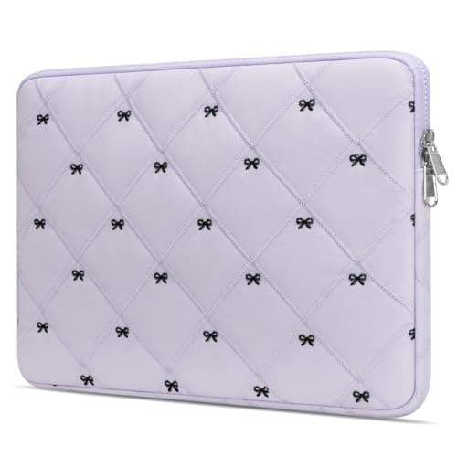 JoJoar 15-16 Inch Lightweight Bow Puffy Laptop Sleeve Case Laptop Bag Girl