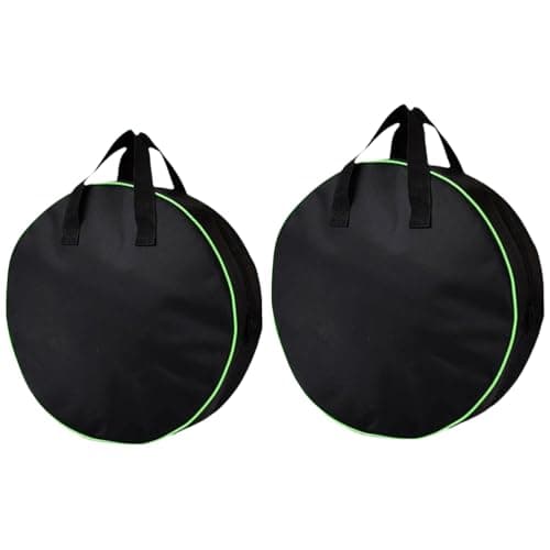 Solvio 2 Pack EV Charging Cable Bag (40x13cm & 37x10cm), Waterproof Oxford Portable Storage Bag for Electric Car Leads, Caravan, Campervan, Hose Pipe, Cables, Car Accessories & Garden Tools