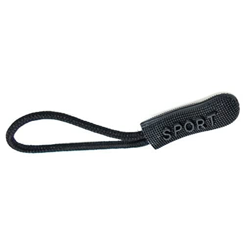 Zipper Pulls Zip Extension Zipper Tag for Clothes Backpacks Traveling Case Handbag Purse Zipper Replacement Tag Tents (Black A2044, 6 Pieces) — view 4