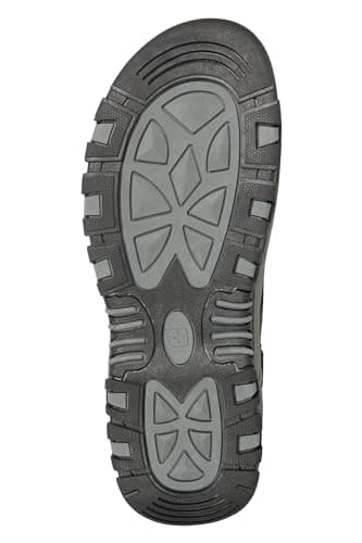 Mountain Warehouse Z4 Mens Sandals - Neoprene Lining Shoes, Hook & Loop Strap, Phylon Midsole Beach Shoes, Suede Upper - For Spring Summer Travelling, Walking Jet Blac 10 — view 6