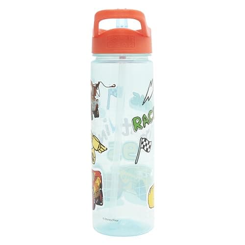 Disney Cars 600ml Kids Water Bottles with Straw by Polar Gear - Back to School Supplies for Boys - Lightning Mcqueen Gifts - Official Pixar Cars Merchandise — view 4