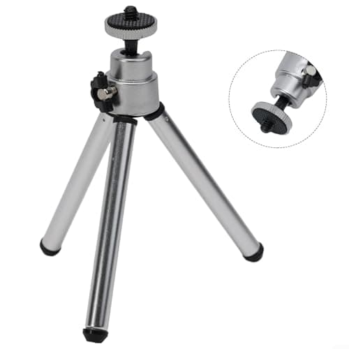 Floweringbeter Flexible Mini Tripod Stand with Extendable Legs for Projectors and Cameras Travel Friendly (Silver gray) — view 4