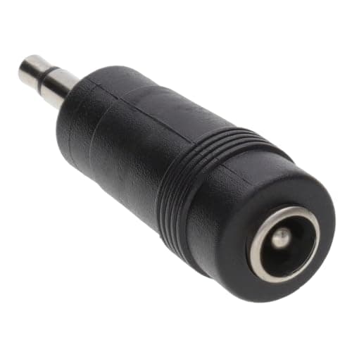 kenable DC Power Adapter 5.5mm x 2.1mm Female Socket to 3.5mm Mono Jack Plug Converter for CCTV LED Lights Solar Pumps Black