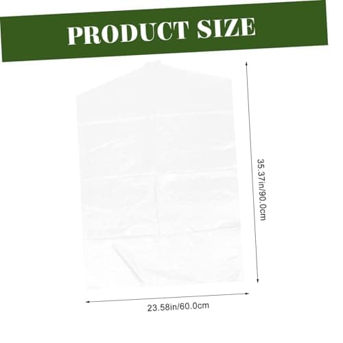 Plastic Clothes Covers 10 Pack Pe Hanging Garment Bags — view 2