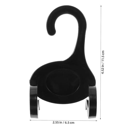 SHERCHPRY 10pcs Plastic Shoe Hooks for Sports and Leisure Shoes Drying and Display Hooks for Wardrobe and Travel Organiser — view 2