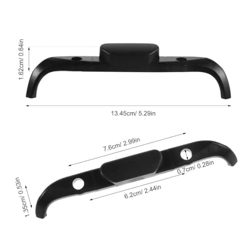 VERDANVERSE Plastic Suitcase Handle Grip Replacement with Internal Telescopic Handle Locking Mechanism, Black Luggage Repair Hardware for Effortless Repair and Universal Compatibility, — view 2