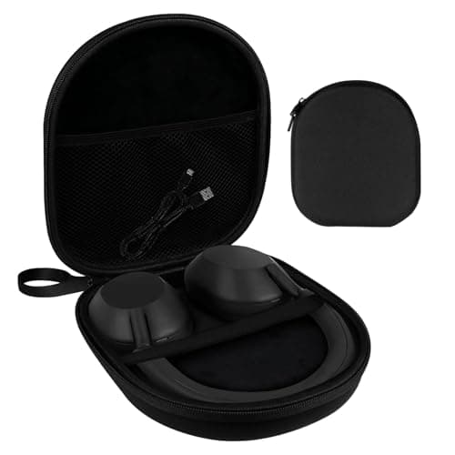 Muorruo Headphone Case Compatible with JBL Tune 510BT/520BT/670NC Live 460NC, with Sony WH-CH520/510, Portable Travel Case for Wireless On-Ear Headphones, Over-Ear Headphone Case (Black)