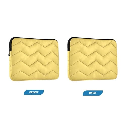 Lemon Yellow Laptop Sleeve Case 13.3 Inch Laptop Cover Bag Lightweight Computer Protectors for Work Travel — view 2