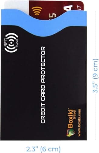 RFID Blocking Sleeves 12 Pack - Colour Coded Credit Card Protector Sleeves for Identity Theft Prevention, Military-Grade RFID Card Holder Set, Slim Waterproof Credit Card Sleeves for Wallet — view 6