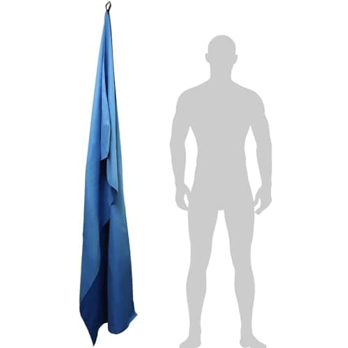 CampTeck U7305 Large (180x80cm) Lightweight and Compact Quick Dry Microfiber Travel Towel for Sports, Gym, Beach, Swimming, Yoga, Camping - Purple — view 5