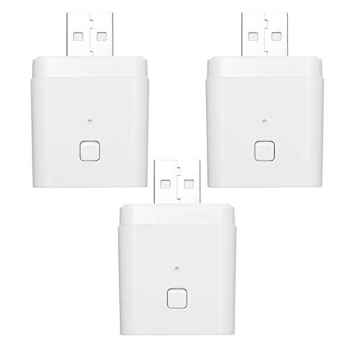 Splenssy 3PCS Tuya Micro 5V Wireless USB Smart Adaptor Flexible and Portable Make USB Devices Smart via Tuya APP Voice Control Compatible with Alexa Google Home