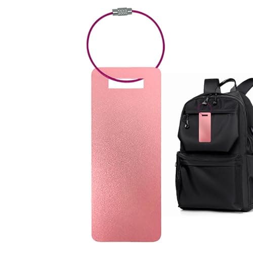 Aluminium Luggage Tag, Erasable Aluminium ID Label, Safe and Portable, Metal Luggage Tag, for Travel, Trips, Holidays, Bags, Suitcase, Airports, Planes — view 6