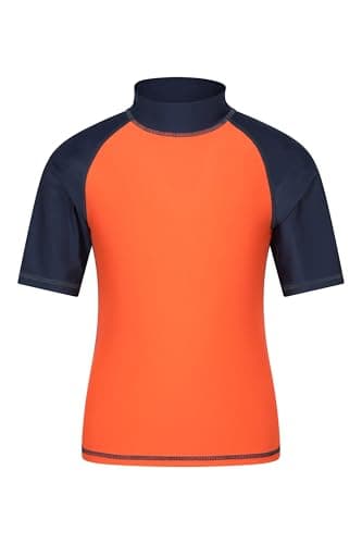 Mountain Warehouse Short Sleeves UPF50+ Kids Rash Vest Burnt Or 7-8y — view 4