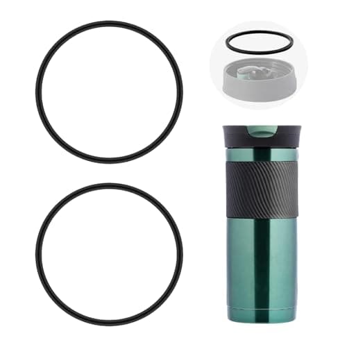 Replacement Rubber Lid Seals,Black Replacement Lid Gasket,2pcs(Black)