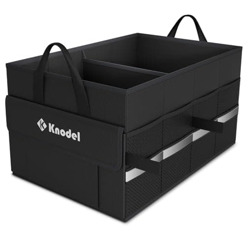 K KNODEL Car Boot Storage Organiser for SUV, Van, Truck (Small, Black)