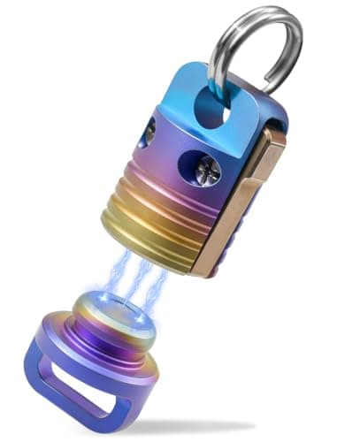 RUKUHOT Magnetic Quick Release Keychain, Detachable EDC Key Ring with Strong Magnetic Lock