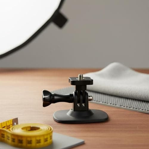 Okiyakusama Motorcycle Camera Mount Action Camera Holder Helmet Mount Base Silicone Build With 1/4 Inch Adapter Multi Angle Capture Suitable for road trips riding biking skiing daily commuting — view 6