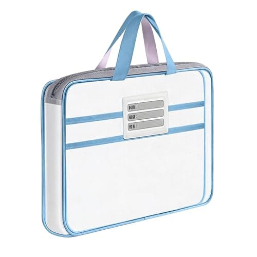 Important Document Organizer Zipper Mesh Storage with Handle