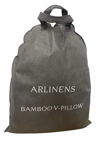 ARLINEN Bamboo Memory Foam V Shaped Pillow for Nursing Mothers, Multi-functional Shredded Memory Foam V Shaped Pillow with Removable Cover. — view 6