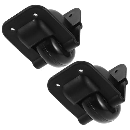 TOYANDONA Luggage Wheels Repair Pair with 360 Degree Swivel Locking Black