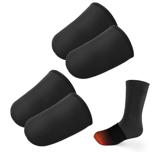 2 Pairs Toe Warmers, Neoprene Thermal Toe Warmers Sleeves, Toe Topper Liner for Warming Feet, Hunting, Cycling, Running, Hiking for Women Men (M Size)