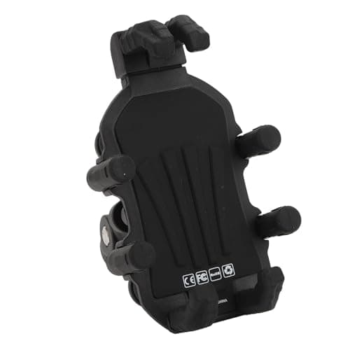 Omquot Motorcycle Fork Pin Phone Mount Adjustable Shock Absorbing Holder for 4.9 To 8.1in Smartphones and ATVs (M10 Ball Head; Bottom Diameter 10mm/0.39inch)
