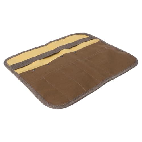 FUBESK Camping Utensil Bag Canvas Multi Pocket Storage Roll Pouch Bbq Tools Cutlery Organizer Portable Travel Gear Brown 365X305Cm Pull Start Recoil Starter Trimmer Spool — view 3