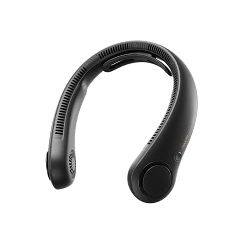 JISULIFE Portable Neck Fan Upgraded: Neckbrace Hands-Free, 5-Speed 5000 mAh