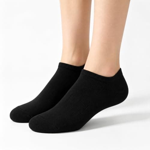 MAKABO Womens Bamboo Trainer Socks Low Cut Ankle Socks Breathable Seamless 6 Pack UK 5-9 Casual Sneakers Gift — view 5