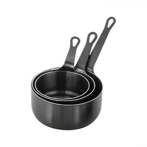 3 Piece Saucepan Set - Stainless Steel Pans, Stainless Steel Sauce Milk Pan Cooking Pot with Ergonomic Handle, Suitable for All Kitchen Stove Top(Gold) — view 4