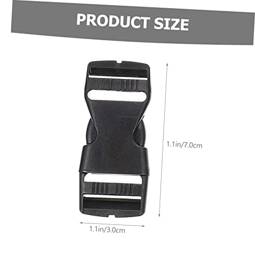 Artibetter 2sets D Rings for Purse Bag Buckles Nylon Webbing and Tri-glide Clips for Luggage Suitcase Replacement Buckles DIY Repair Kit for Backpack Accessory — view 4