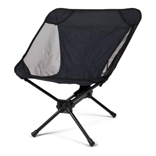 Kampa Button Micro Camping Chair – Ultra Lightweight (1.9kg) Folding Chair with Aluminium Frame, Compact Pack Size & Portable Design for Camping, Hiking, Festivals & Travel (100kg Max Weight)