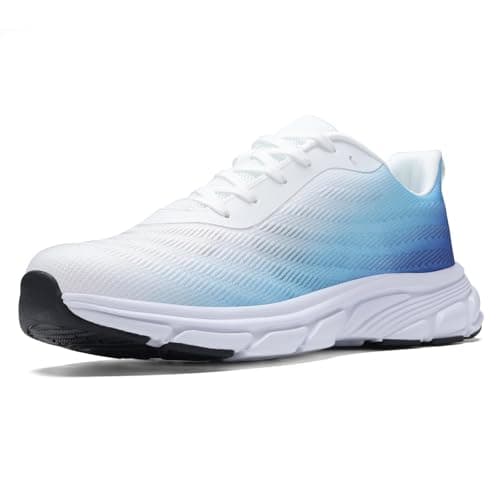 RTOUNT Mens Trainers Men Breathable Casual Walking Shoes for Gym Travel