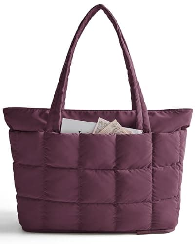 bagsmart Expandable Tote Bag for Women,22-28L Lightweight Puffer Travel Bag