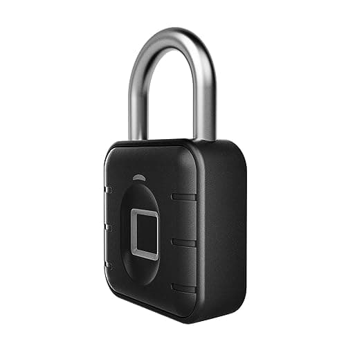 Chiyyak Rainproof Smart Biometric Fingerprint Lock Keyless Cabinet Door Lock, Durable Waterproof Small Lock for Handbags, Suitable for Multiple Fingers