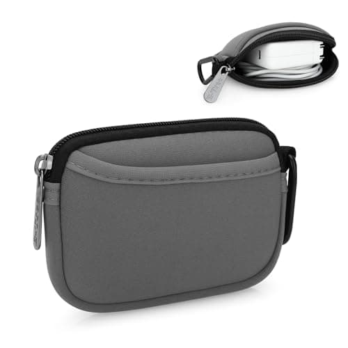 JINSI Mini Pouch Case Small Accessories Storage Organizer Tech Bag (Grey)