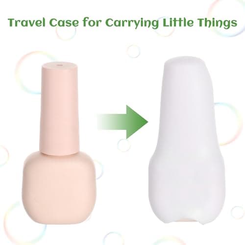 Sorcristy 10 Pack Travel Bottle Covers Silicone Cruise Essentials Reusable Various Travel Size Bottles Container Elastic Sleeves Leak Proofing for Men Women Toiletries Bag Accessories — view 3