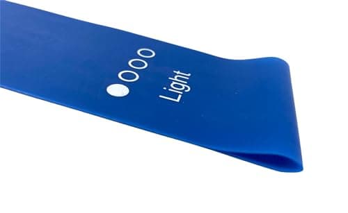 Resistance Exercise Loop Band Perfect for Yoga, Pilates, Gym, Fitness + More (1x Blue - Light Band) — view 4