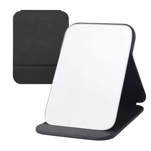 WFEWE 16x11cm Portable Folding Makeup Mirror HD Compact Vanity Mirror
