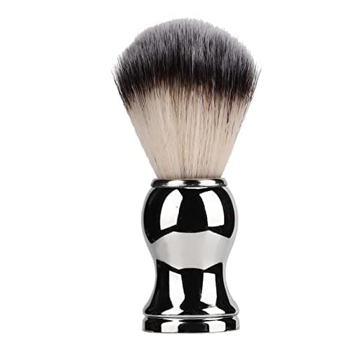 Shaving Brushes For Men, Shaving Kit For Men Portable with Silver Handle and Soft Bristles For High-Efficiency Deep Cleaning At Home or in Salons — view 6