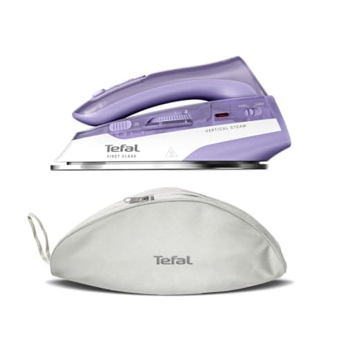 Tefal First Class, Steam Iron, Travel-Ready Foldable Format, Compact, Lightweight, Fast Heat-Up, DB1612G0
