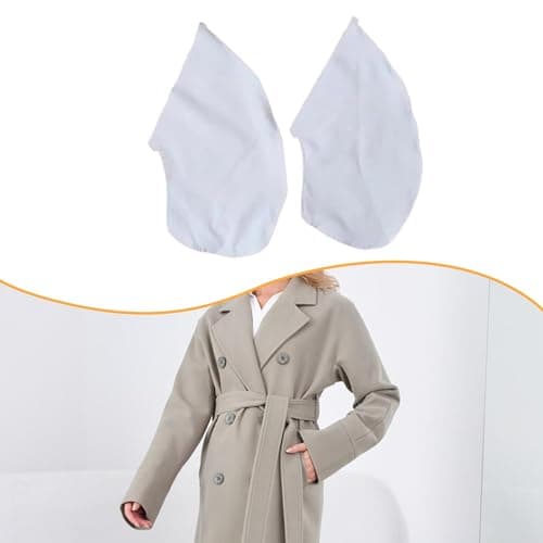perfk 2x Sew in Side Pocket Clothing Inner Pocket, Lightweight Travel Security Pouch Clothes Accessory for Dress Trousers Skirt, White — view 3