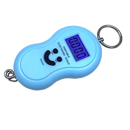 HalyCare Hanging Electronic Travel Scale, Gourd Compact Portable Backlit Luggage Hanging Hook Scale with LCD Display (Yellow) — view 2