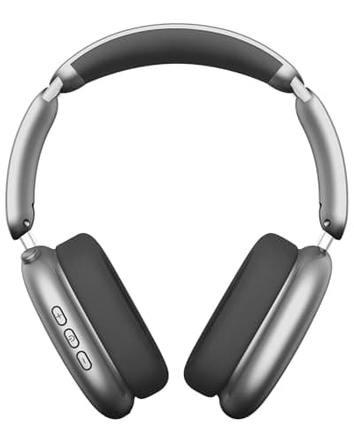 Wentronic Y02 Active Noise Cancelling Headphones,60H Battery,5 EQ Music Modes,Hi-Res Audio,Deep Bass,Foldable Wireless Over Ear Bluetooth 5.4 Headset,Breathable Leather Earpads (Grey)