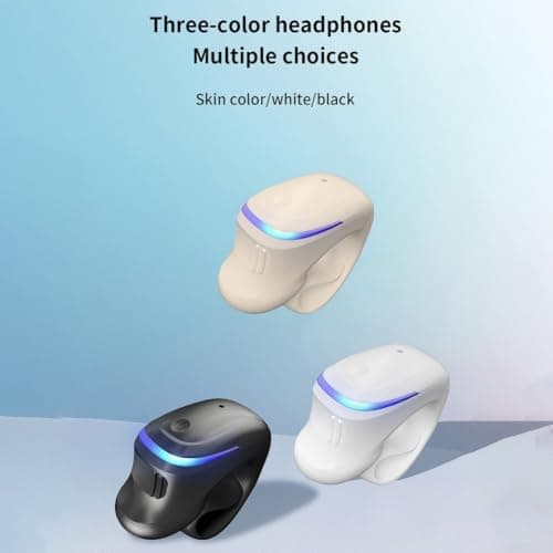 Single Ear Headphones 5.4 Lightweight Noise Cancelling Ear Clip Headphones Sport IPX3 Waterproof Black 5.4 Single Earbud 6H Playtime Quick Charge Lightweight Earphones 5 g Ergonomic for Running (Black — view 5