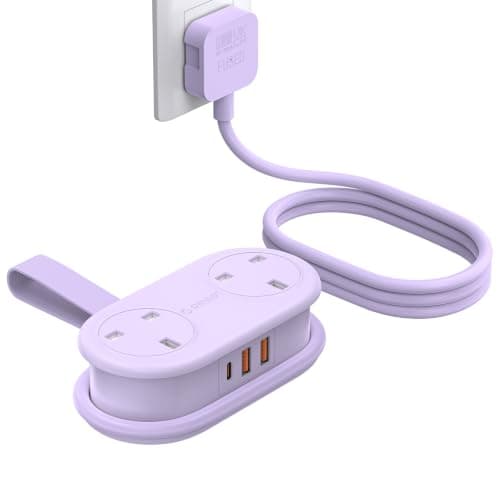 ORICO PD 20W Extension Lead 1.11M with 3 USB Slots (1 USB C) Purple, AP3PRO