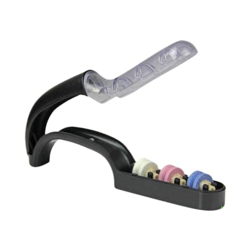 Ceramic Pull Through WaterKnife Sharpener,3 Stage Knifess Sharpener Coarse